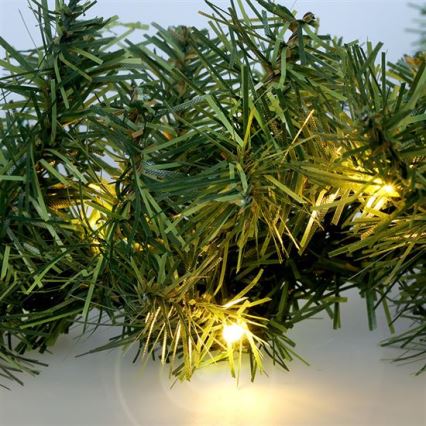 LED utomhus juldekoration GIRLANDA 80xLED/3xAA, 500 cm, IP44