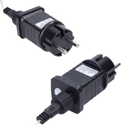 LED Utomhus julgardin 360xLED/8 funktioner 15m IP44 varmvit