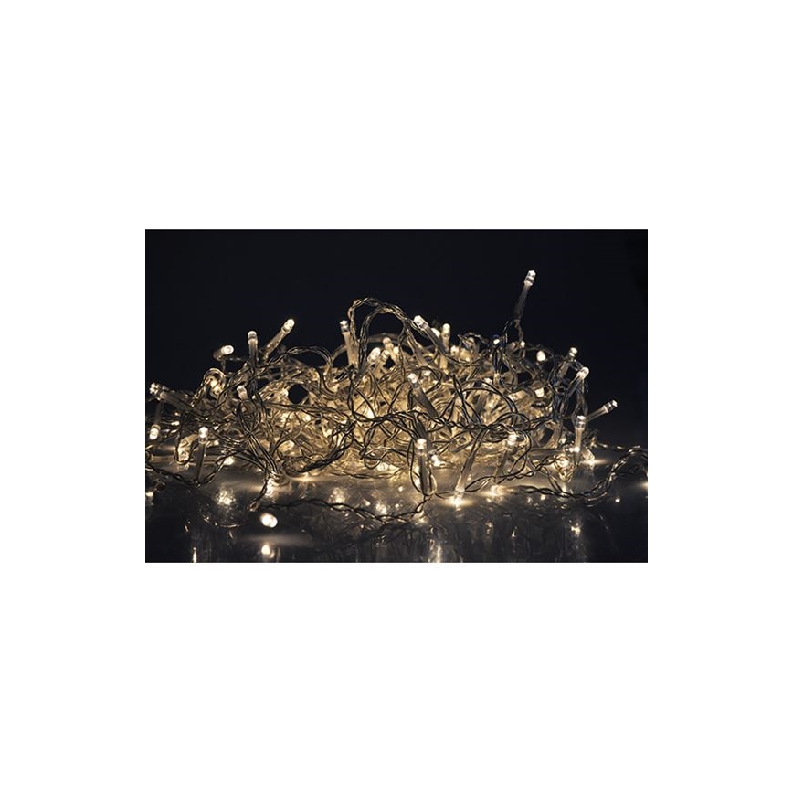 LED utomhusgardin 360xLED/8 funktioner 15 m IP44 varmvit