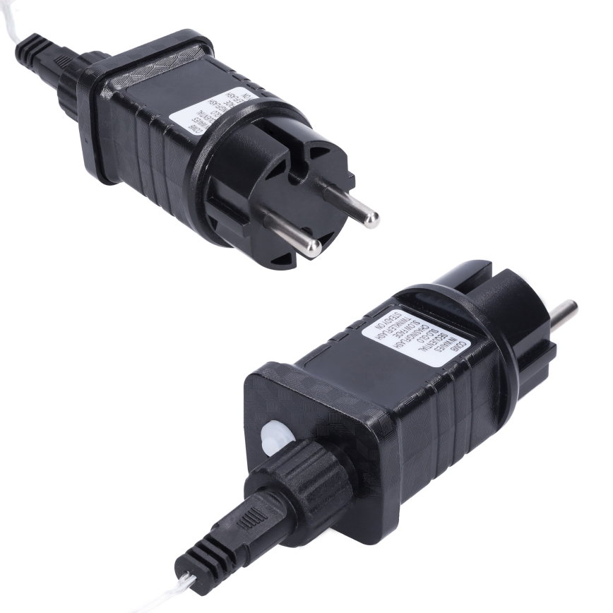 LED utomhusgardin 360xLED/8 funktioner 15 m IP44 varmvit