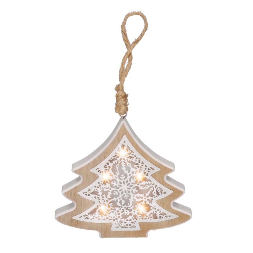 LED Juldekoration 6xLED/2xAAA gran