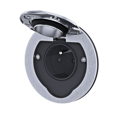 Utomhus inbyggd golv socket IP55 rund