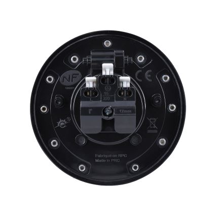 Utomhus inbyggd golv socket IP55 rund