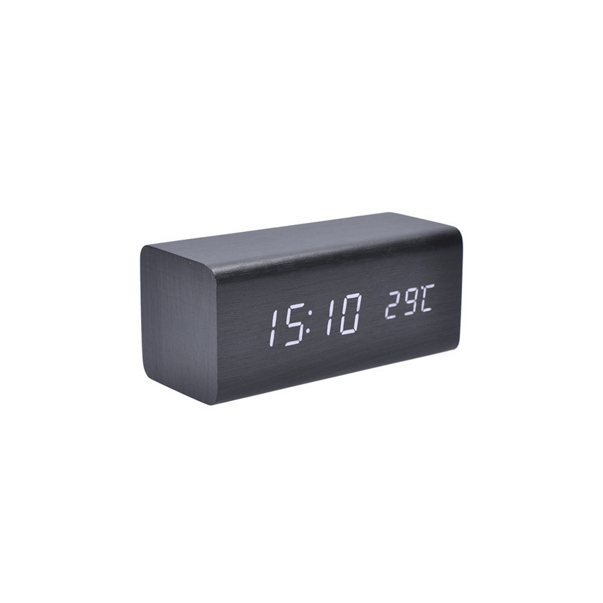 Solight CA01B − Klocka med ett alarmLED/5V/3xAAA 3000mA