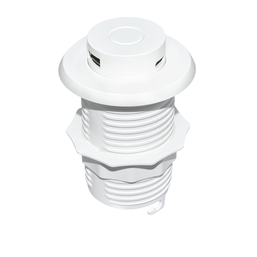 Inbyggd USB laddare USB A+C vit