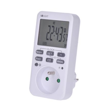 Solight DT33 − Digital veckotimer 16A/230V