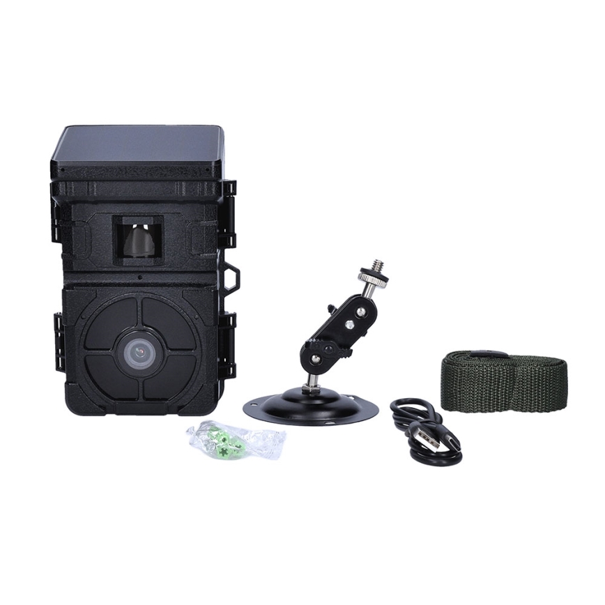 Kamerafälla med solcellspanel Full HD 1080p 2500 mAh IP65