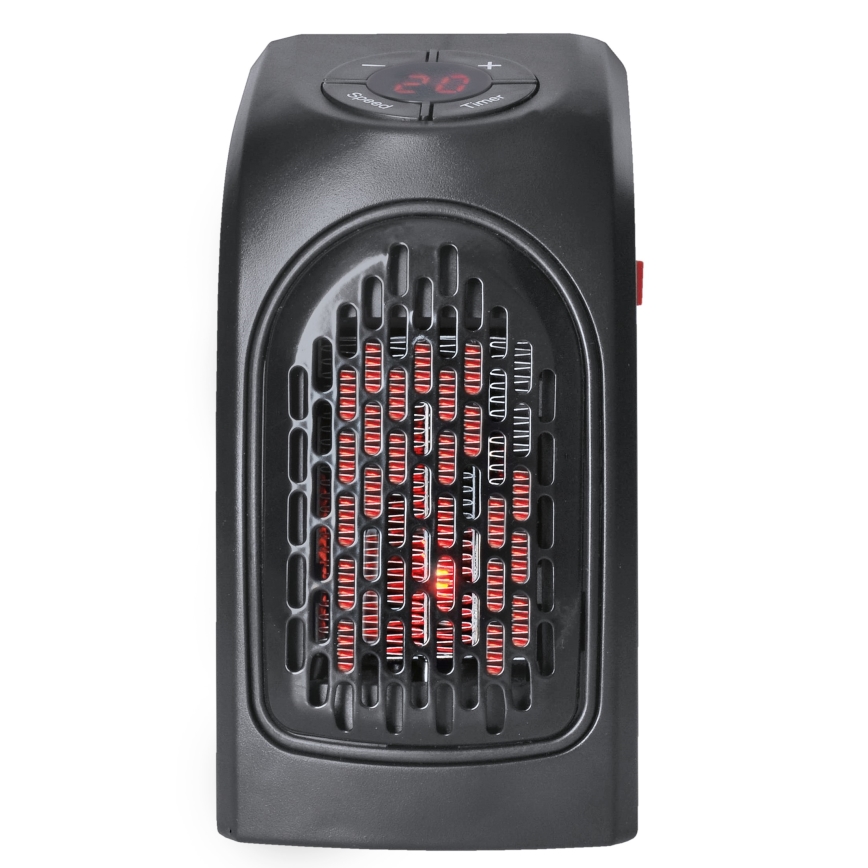 Mini fläkt med keramiskt värmeelement för vägguttag 350W/230V