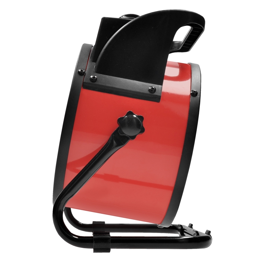 Golvfläkt med keramiskt värmeelement 3000W/230V svart