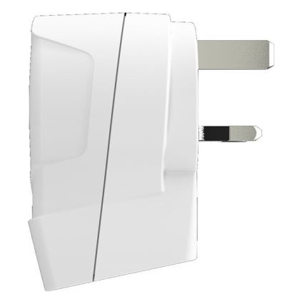 Reseadapter för Storbritannien 230V + 2x USB-uttag