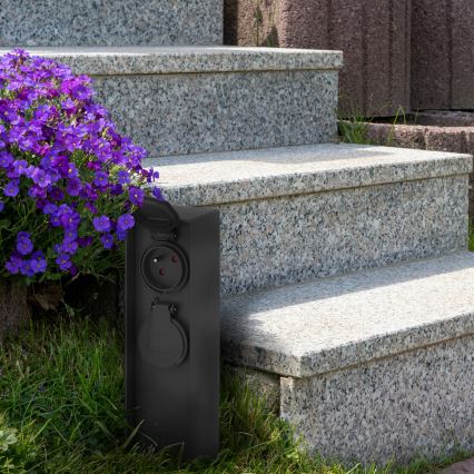 Kolumn med eluttag för utomhusbruk 2Z 230V IP44