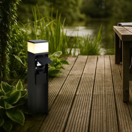 Utomhuslampa med 2 uttag, 1xG9/11W/230V, IP44