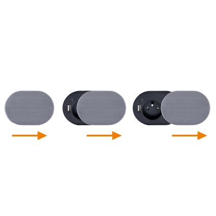 Inbyggd låda 1Z + USB A+C