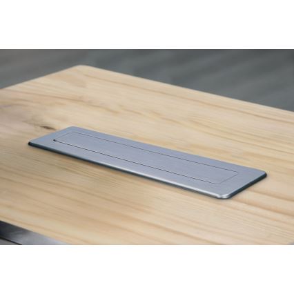 Uttagsstolpe för skrivbordsskiva, 3 x 230 V + USB-A + USB-C