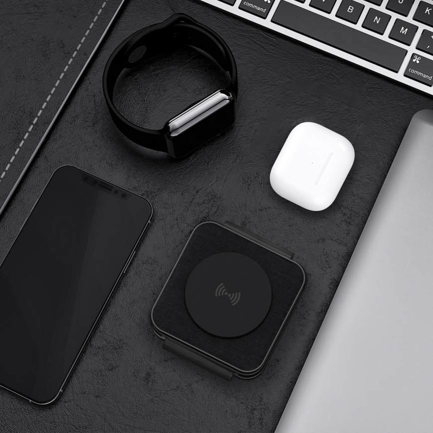 Trådlös 3-i-1-laddare 15 W