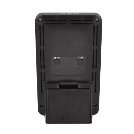 Väderstation med LCD-skärm 2xAA + 2xAA svart