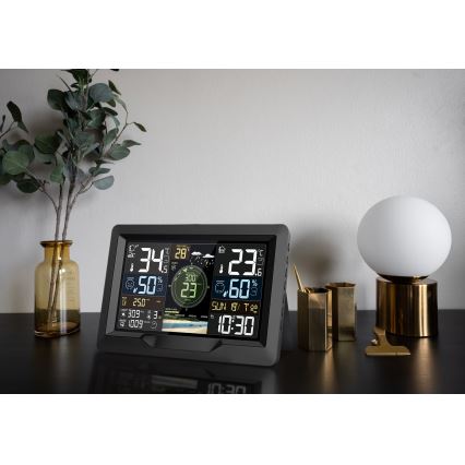 Professionella väderstationer med färg-LCD-skärm 5V/2xAA + 3xAA + 2xAA Wi-Fi Tuya