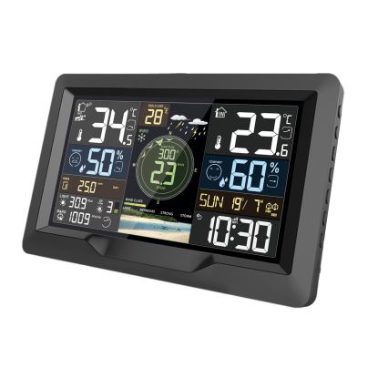 Professionella väderstationer med färg-LCD-skärm 5V/2xAA + 3xAA + 2xAA Wi-Fi Tuya