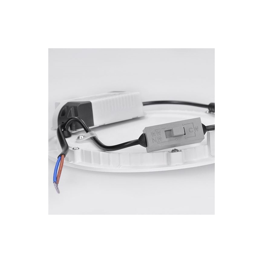 LED infälld takarmatur LED/18W/230V 3000/4000/6000K Ø 22,5 cm vit