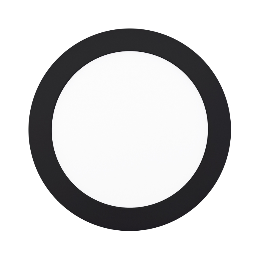 LED Taklampa LED/12W/230V 3000/4000/6000K svart rund