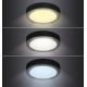 LED taklampa LED/12W/230V 3000/4000/6000K svart rund