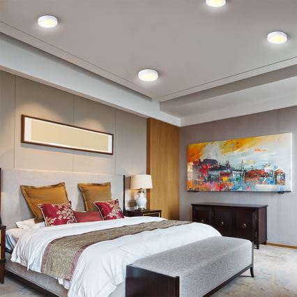 LED takarmatur LED/12W/230V 3000/4000/6000K Ø17 cm vit