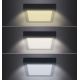 LED taklampa LED/12W/230V 3000/4000/6000K svart vinklat