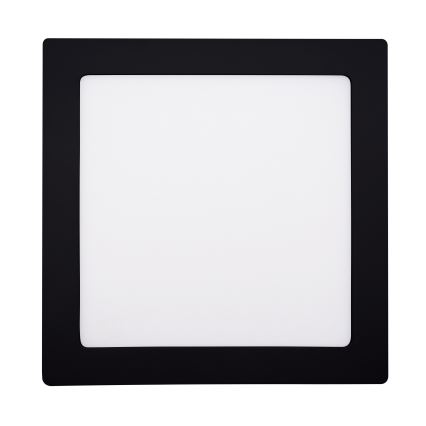LED Taklampa LED/18W/230V 3000/4000/6000K svart fyrkantig