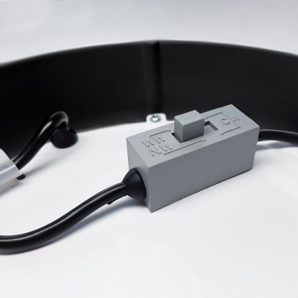 LED Taklampa LED/24W/230V 3000/4000/6000K svart fyrkantig