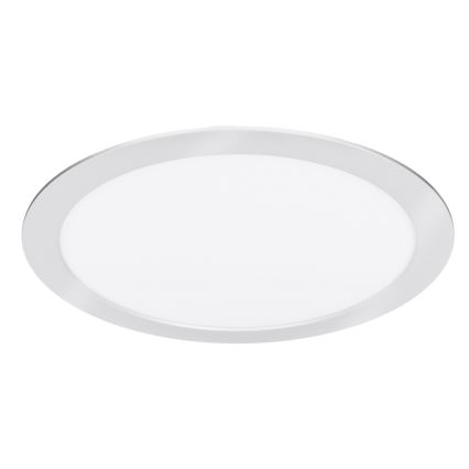 LED ytmonterad/infälld panel 2-i-1 18W/230V 3000/4000/6000K Ø 22,5 cm IP54 silver
