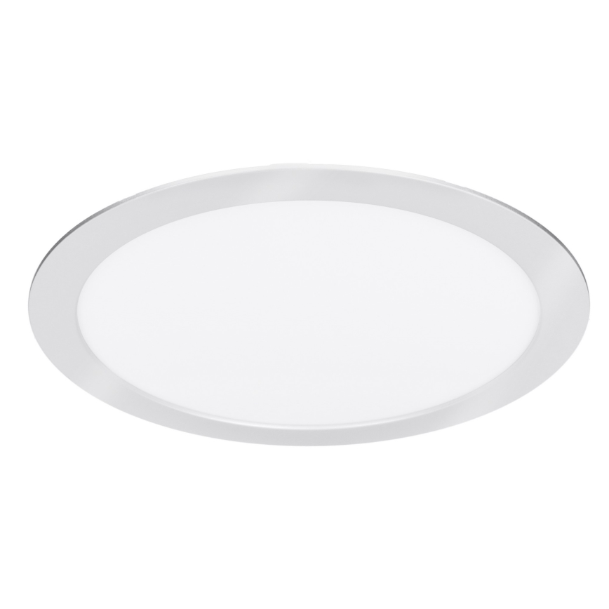 LED ytmonterad/infälld panel 2-i-1 18W/230V 3000/4000/6000K Ø 22,5 cm IP54 silver