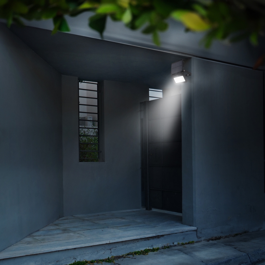 LED dimbar solreflektor med rörelsesensor och skymningssensor LED/6W/3,7V 2200 mAh 3000/4000/6500K IP65