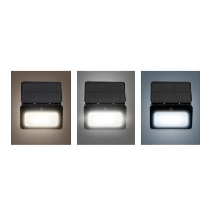 LED dimbar solreflektor med rörelsesensor och skymningssensor LED/6W/3,7V 2200 mAh 3000/4000/6500K IP65