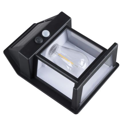 LED Dimbar solcellslykta med sensor LED/3,7V IP44 1200 mAh