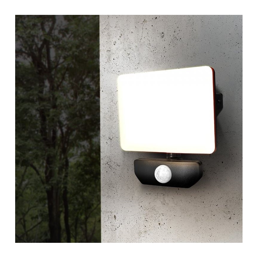 LED Utomhusstrålkastare med en sensor LED/10W/230V 4000K IP44