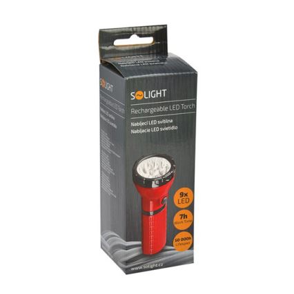 Solight WN10 - LED Uppladdningsbar  9xLED/4V