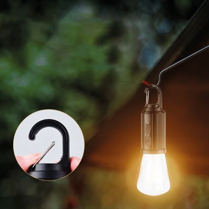 LED-campinglykta 3,7 V, 400 mAh, IP44