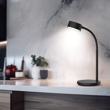 LED ljusreglerad bordslampa touch LED/4,5W/5V 3000/4000/6500K svart