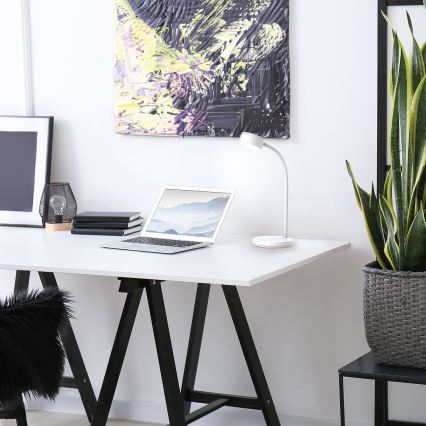 LED ljusreglerad bordslampa touch LED/4,5W/5V 3000/4000/6500K vit