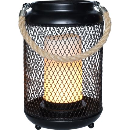 LED Dekorativ bordslampa LED/3xAA svart