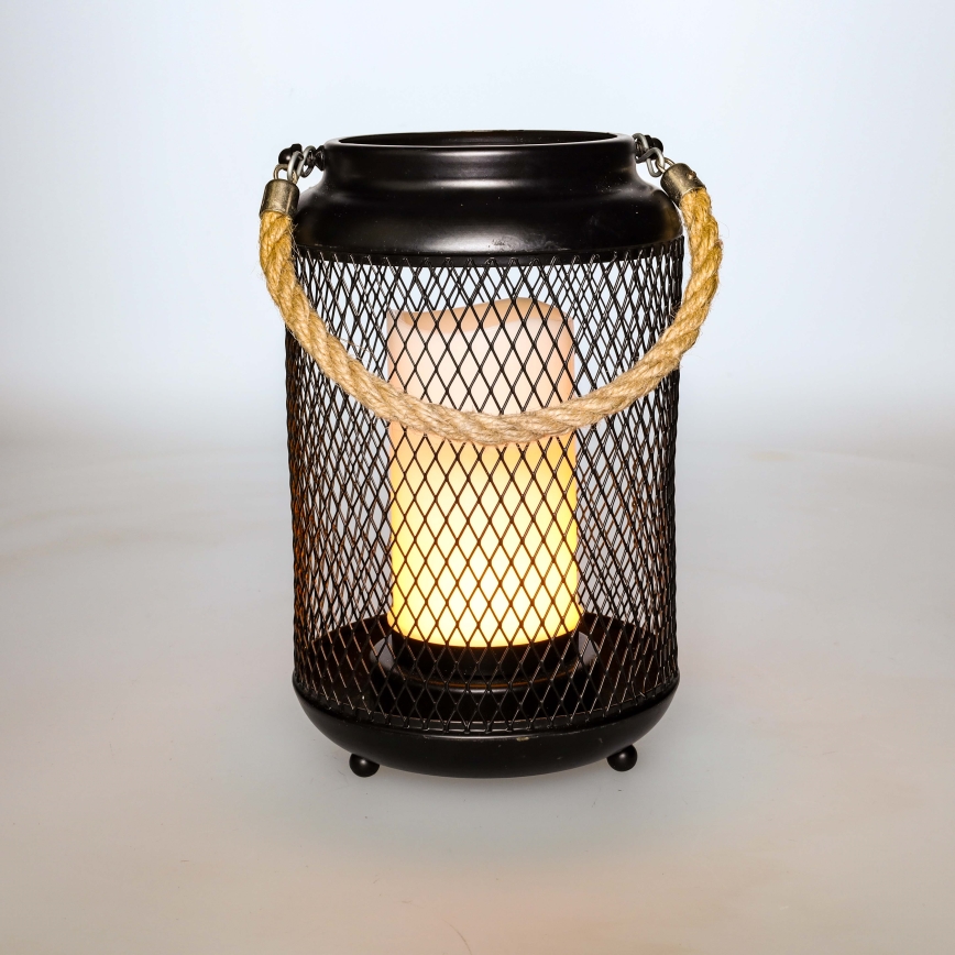 LED Dekorativ bordslampa LED/3xAA svart