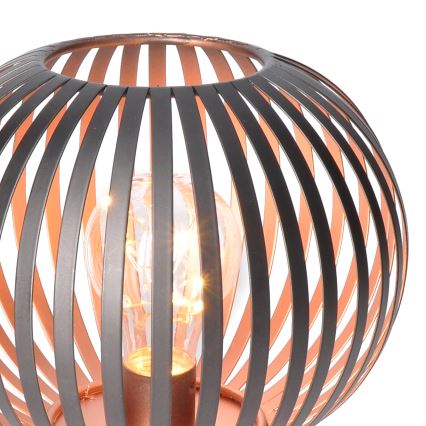 LED Dekorativ bordslampa LED/3xAA svart/koppar