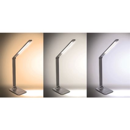 Solight WO55-G - Dimbar LED-lampa med trådlös laddning LED/10W/100-240V