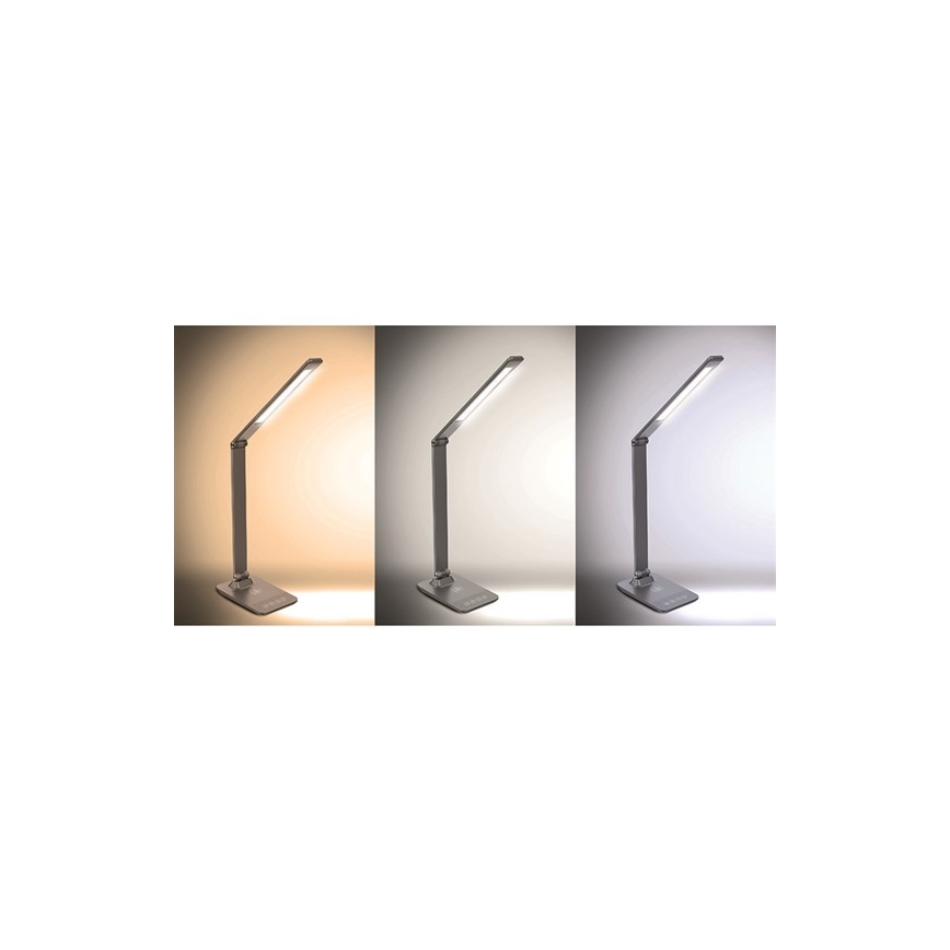 Solight WO55-G - Dimbar LED-lampa med trådlös laddning LED/10W/100-240V