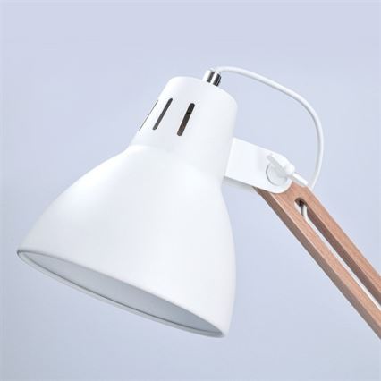 Bordslampa FALUN 1xE27/25W/230V vit/ek