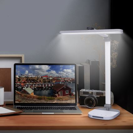 LED Dimbart pekbordslampa med touch och nattbelysning LED/10W/5V 3000/4000/5000K vit