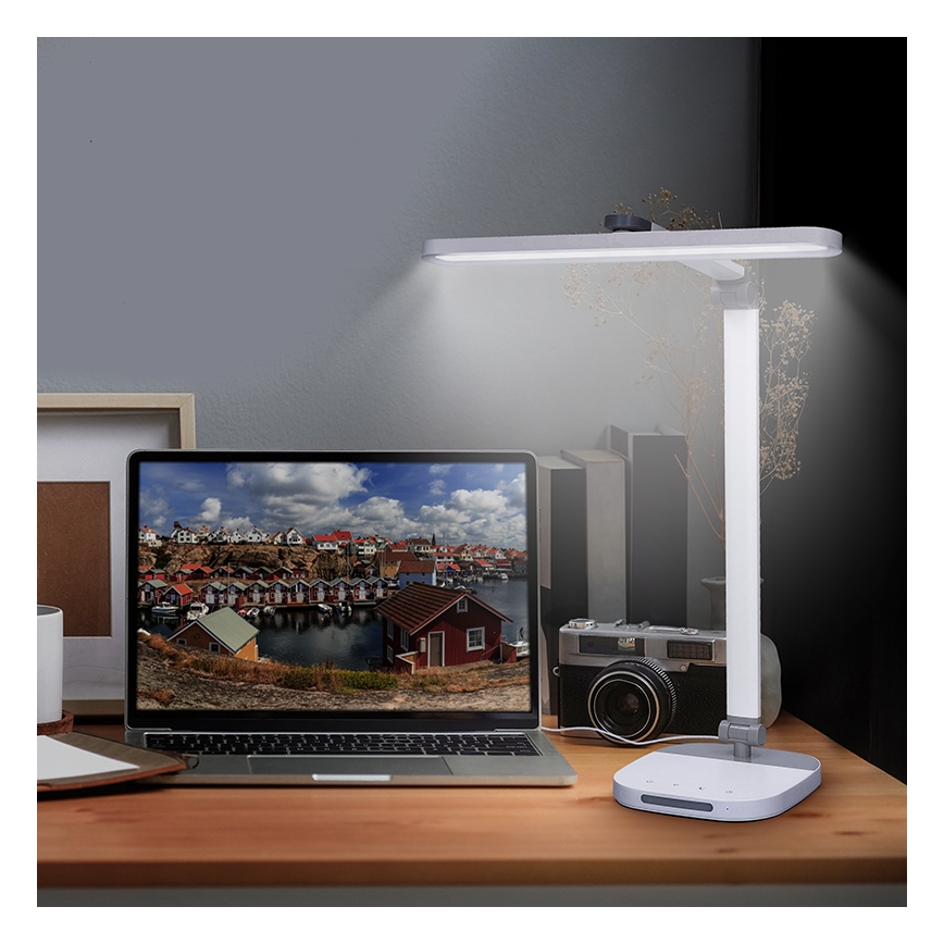 LED Dimbart pekbordslampa med touch och nattbelysning LED/10W/5V 3000/4000/5000K vit