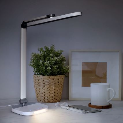 LED Dimbart pekbordslampa med touch och nattbelysning LED/10W/5V 3000/4000/5000K vit