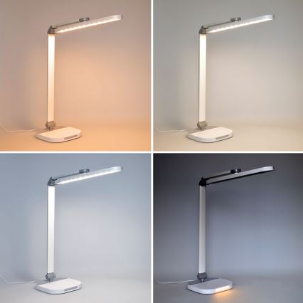 LED Dimbart pekbordslampa med touch och nattbelysning LED/10W/5V 3000/4000/5000K vit