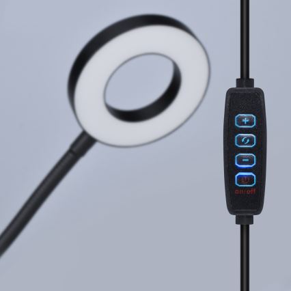 Dimmbar LED-bordslampa med klämma LED/8W/230V 3000/4000/5000K svart